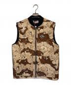 Aape BY A BATHING APEエーエイプ バイ アベイシングエイプ）の古着「キルティングベスト」｜ベージュ