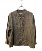 MARGARET HOWELLマーガレットハウエル）の古着「リネンシャツ」｜ブラウン