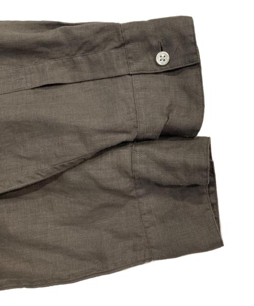 MARGARET HOWELL（マーガレットハウエル）MARGARET HOWELL (マーガレットハウエル) リネンシャツ ブラウン サイズ:3の古着・服飾アイテム