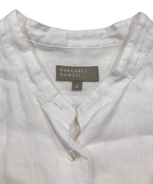 MARGARET HOWELL（マーガレットハウエル）MARGARET HOWELL (マーガレットハウエル) リネンシャツ ホワイト サイズ:3の古着・服飾アイテム