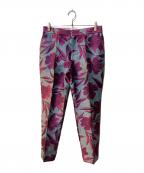 DRAWERドゥロワー）の古着「フラワージャカードステッチパンツ」｜パープル