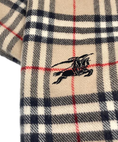 BURBERRY LONDON（バーバリーロンドン）BURBERRY LONDON (バーバリーロンドン) 大判ノバチェックウールマフラー ベージュの古着・服飾アイテム