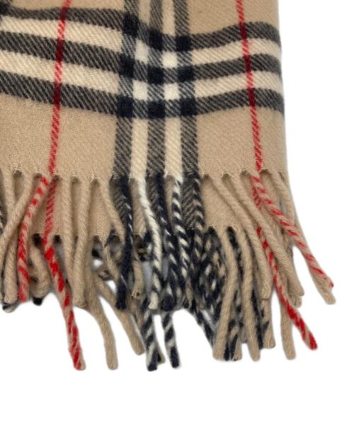 BURBERRY LONDON（バーバリーロンドン）BURBERRY LONDON (バーバリーロンドン) 大判ノバチェックウールマフラー ベージュの古着・服飾アイテム