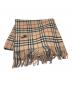 BURBERRY LONDON（バーバリーロンドン）の古着「大判ノバチェックウールマフラー」｜ベージュ