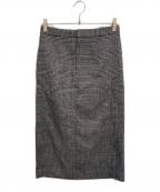 heliopoleエリオポール）の古着「GLENCHECK LEAN SKIRT」｜グレー
