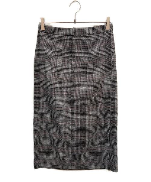 heliopole（エリオポール）heliopole (エリオポール) GLENCHECK LEAN SKIRT グレー サイズ:38 未使用品の古着・服飾アイテム