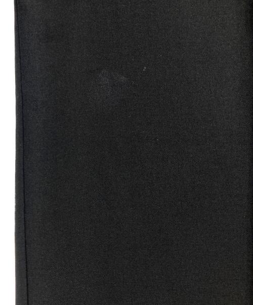 ENFOLD（エンフォルド）ENFOLD (エンフォルド) Comfotable Twill センタープレスワイドゴムTROUSERS ブラック サイズ:36の古着・服飾アイテム