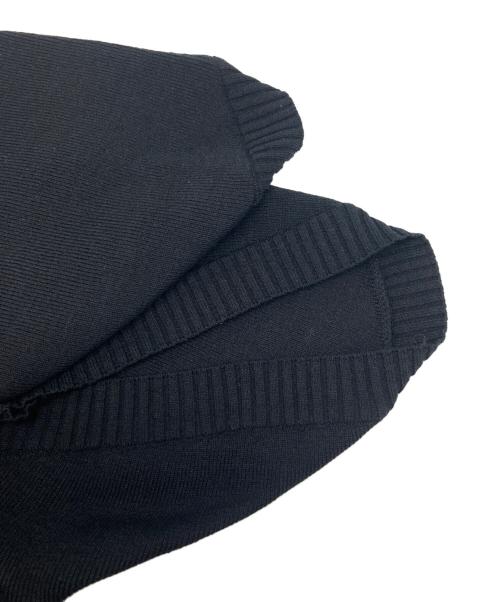 AKIRA NAKA（アキラナカ）AKIRA NAKA (アキラナカ) Slit sleeves crop knit pullover ブラック サイズ:2の古着・服飾アイテム