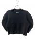AKIRA NAKA（アキラナカ）の古着「Slit sleeves crop knit pullover」｜ブラック