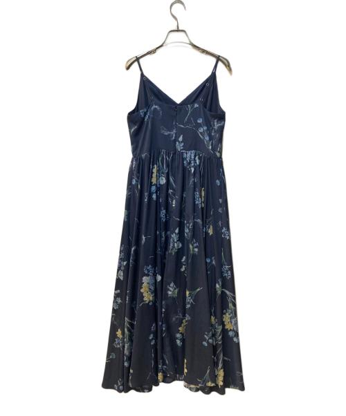 FRAY ID（フレイ アイディー）FRAY ID (フレイ アイディー) ボタニカルプリントキャミソールワンピース ネイビー サイズ:1の古着・服飾アイテム
