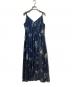 FRAY ID（フレイ アイディー）の古着「ボタニカルプリントキャミソールワンピース」｜ネイビー