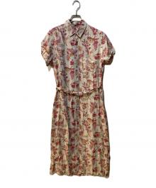 45rpm studio（45アールピーエムスタジオ）の古着「レーヨンシャツワンピース」｜アイボリー