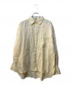 Mila Owenミラオーウェン）の古着「フレンチリネンシャツ」｜イエロー