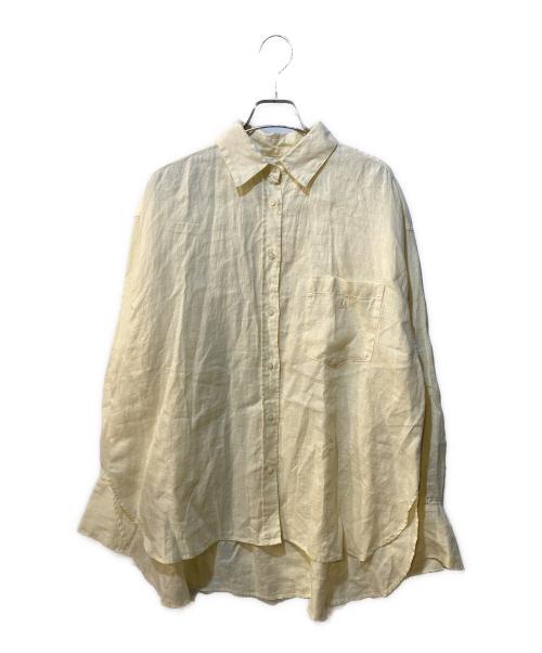 Mila Owen（ミラオーウェン）Mila Owen (ミラオーウェン) フレンチリネンシャツ イエロー サイズ:Freeの古着・服飾アイテム