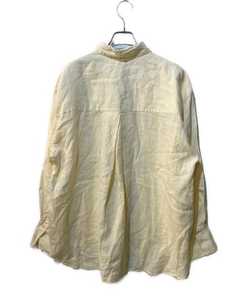 Mila Owen（ミラオーウェン）Mila Owen (ミラオーウェン) フレンチリネンシャツ イエロー サイズ:Freeの古着・服飾アイテム