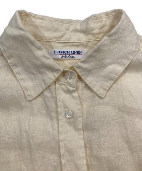 Mila Owen（ミラオーウェン）Mila Owen (ミラオーウェン) フレンチリネンシャツ イエロー サイズ:Freeの古着・服飾アイテム