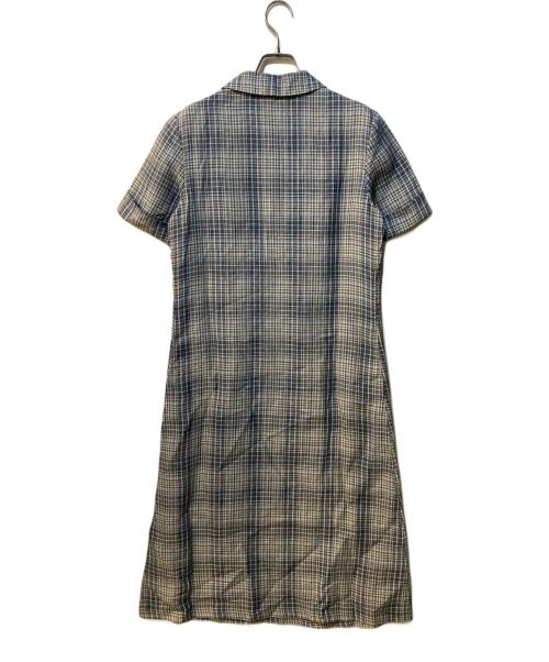 45rpm（45アールピーエム）45rpm (45アールピーエム) リネンワンピース ブルー サイズ:Freeの古着・服飾アイテム