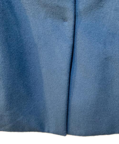 ANAYI（アナイ）ANAYI (アナイ) アンゴラビーバー 袖フレアコート ブルー サイズ:36 未使用品の古着・服飾アイテム