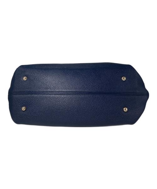 Salvatore Ferragamo（サルヴァトーレ フェラガモ）Salvatore Ferragamo (サルヴァトーレ フェラガモ) ソフィア ガンチーニレザー2WAYバッグ ネイビーの古着・服飾アイテム