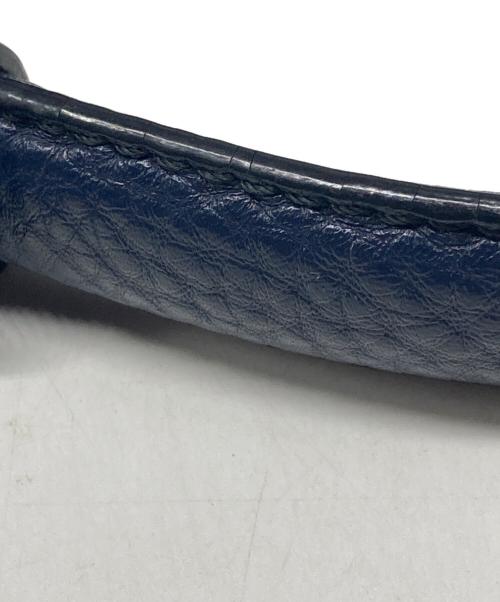 Salvatore Ferragamo（サルヴァトーレ フェラガモ）Salvatore Ferragamo (サルヴァトーレ フェラガモ) ソフィア ガンチーニレザー2WAYバッグ ネイビーの古着・服飾アイテム