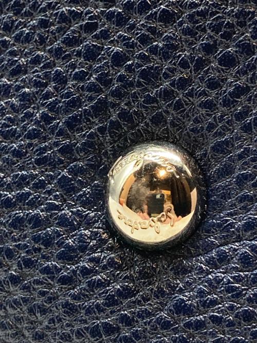 Salvatore Ferragamo（サルヴァトーレ フェラガモ）Salvatore Ferragamo (サルヴァトーレ フェラガモ) ソフィア ガンチーニレザー2WAYバッグ ネイビーの古着・服飾アイテム