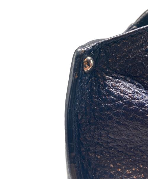 Salvatore Ferragamo（サルヴァトーレ フェラガモ）Salvatore Ferragamo (サルヴァトーレ フェラガモ) ソフィア ガンチーニレザー2WAYバッグ ネイビーの古着・服飾アイテム