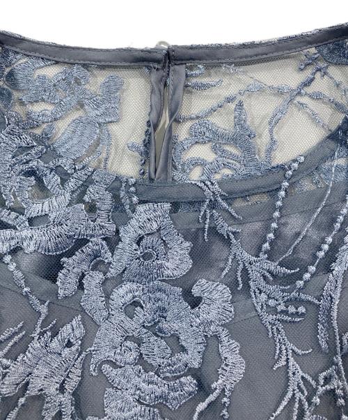 haremode（ハレモード）haremode (ハレモード) エンブロイダリーチュールドレス スカイブルー サイズ:Sの古着・服飾アイテム