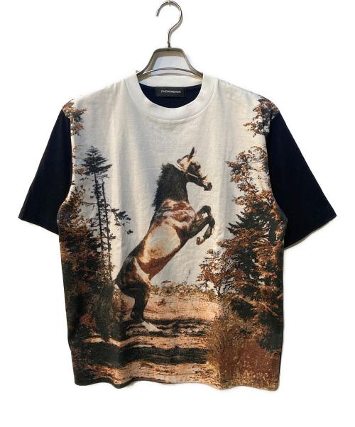 PHENOMENON（フェノメノン）PHENOMENON (フェノメノン) HORSE TEE ホワイト サイズ:Lの古着・服飾アイテム