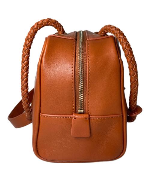 HUMAN WOMAN（ヒューマンウーマン）HUMAN WOMAN (ヒューマンウーマン) メッシュハンドルボストンバッグ ブラウンの古着・服飾アイテム