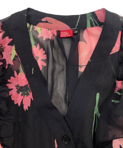 DOUBLE STANDARD CLOTHING（ダブルスタンダードクロージング）DOUBLE STANDARD CLOTHING (ダブルスタンダードクロージング) パウダーシフォンワンピース ブラック サイズ:38の古着・服飾アイテム