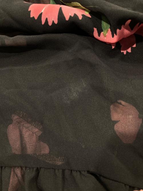 DOUBLE STANDARD CLOTHING（ダブルスタンダードクロージング）DOUBLE STANDARD CLOTHING (ダブルスタンダードクロージング) パウダーシフォンワンピース ブラック サイズ:38の古着・服飾アイテム