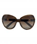 CHANELシャネル）の古着「パールストーンサングラス」｜ブラウン