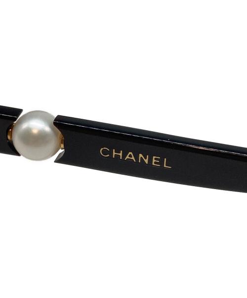 CHANEL（シャネル）CHANEL (シャネル) パールストーンサングラス ブラウン サイズ:61□15 125の古着・服飾アイテム