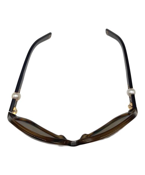 CHANEL（シャネル）CHANEL (シャネル) パールストーンサングラス ブラウン サイズ:61□15 125の古着・服飾アイテム