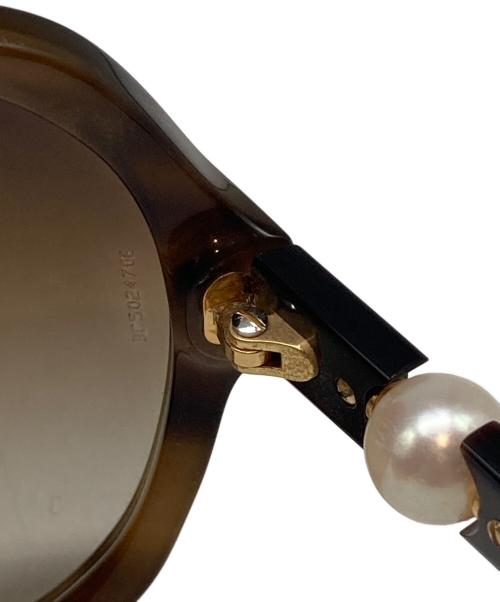 CHANEL（シャネル）CHANEL (シャネル) パールストーンサングラス ブラウン サイズ:61□15 125の古着・服飾アイテム