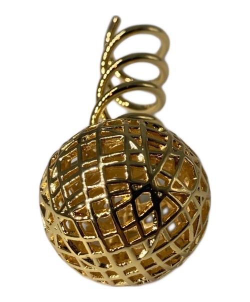 FRANCE Luxe（フランスラックス）FRANCE Luxe (フランスラックス) メタルメッシュボールスクリューピン ゴールドカラーの古着・服飾アイテム