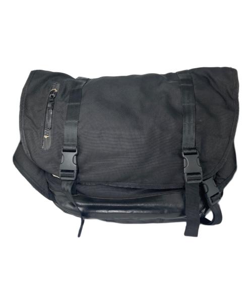 VISVIM（ビズビム）VISVIM (ビズビム) レザー切替メッセンジャーバッグ ブラックの古着・服飾アイテム