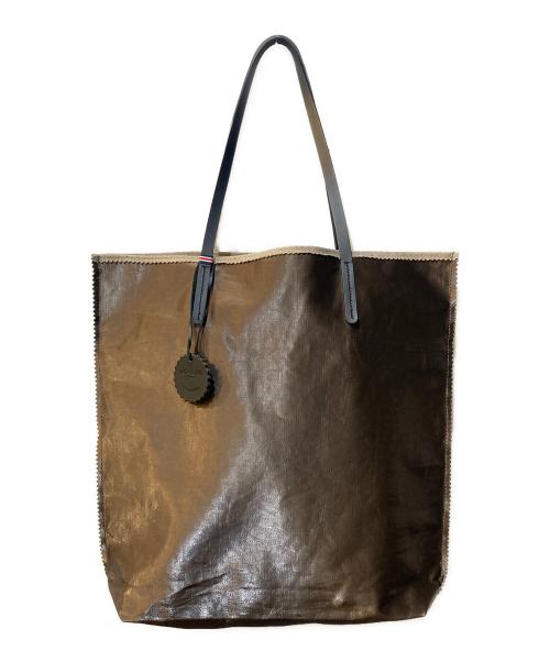 jack gomme（ジャックゴム）jack gomme (ジャックゴム) AMIE LINEN TOTE BAG ブラウンの古着・服飾アイテム