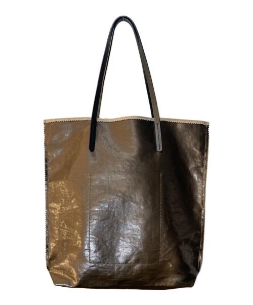jack gomme（ジャックゴム）jack gomme (ジャックゴム) AMIE LINEN TOTE BAG ブラウンの古着・服飾アイテム