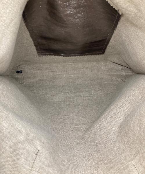 jack gomme（ジャックゴム）jack gomme (ジャックゴム) AMIE LINEN TOTE BAG ブラウンの古着・服飾アイテム