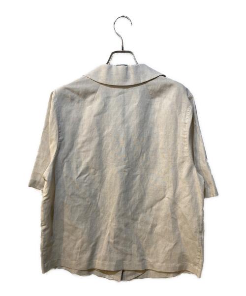 HUMAN WOMAN（ヒューマンウーマン）HUMAN WOMAN (ヒューマンウーマン) ポプリンワッシャーハーフジャケット ベージュ サイズ:M 未使用品の古着・服飾アイテム