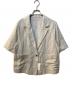 HUMAN WOMAN（ヒューマンウーマン）の古着「ポプリンワッシャーハーフジャケット」｜ベージュ