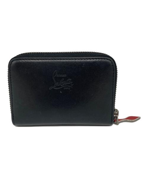 Christian Louboutin（クリスチャン・ルブタン）Christian Louboutin (クリスチャン・ルブタン) パネトーネ スタッズ コインケース ブラック×レッドの古着・服飾アイテム