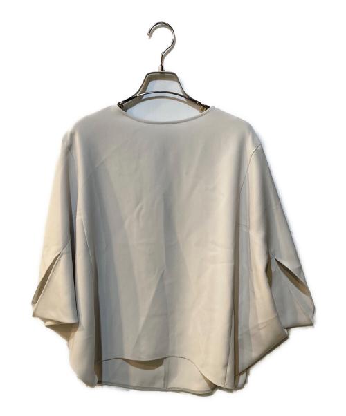 SOEJU（ソージュ）SOEJU (ソージュ) ライトクロスコクーンシルエットブラウス ベージュ サイズ:Mの古着・服飾アイテム