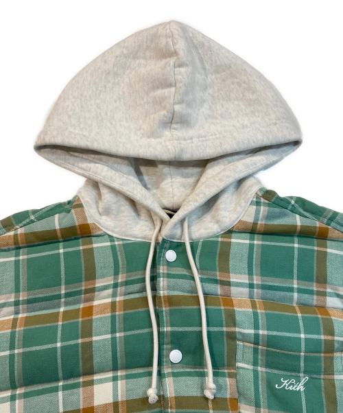 KITH（キス）KITH (キス) STERLING QUILTED SHIRT グリーン サイズ:XLの古着・服飾アイテム