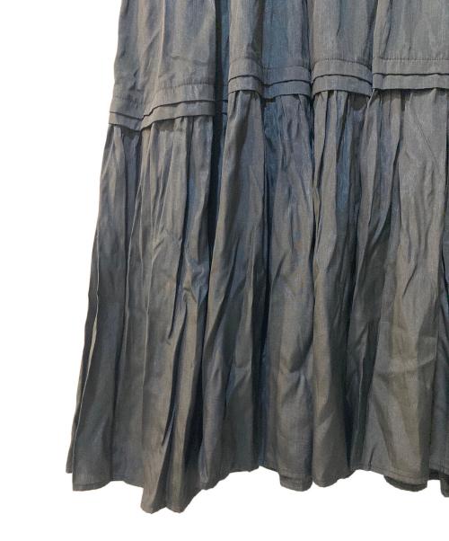 Loungedress（ラウンジドレス）Loungedress (ラウンジドレス) サテンティアードキャミワンピース ブラック サイズ:Freeの古着・服飾アイテム