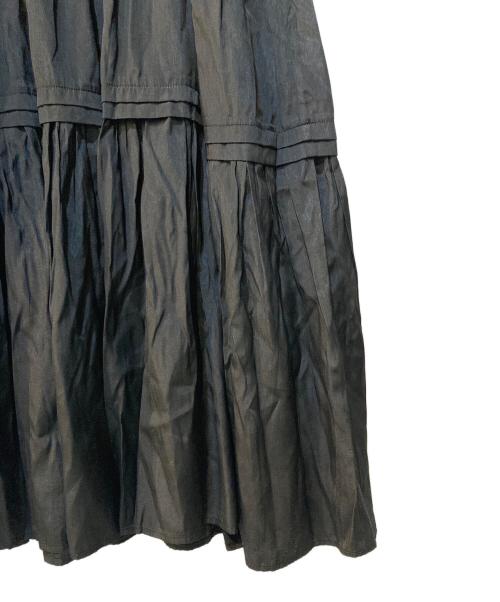 Loungedress（ラウンジドレス）Loungedress (ラウンジドレス) サテンティアードキャミワンピース ブラック サイズ:Freeの古着・服飾アイテム