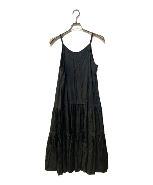 Loungedress（ラウンジドレス）Loungedress (ラウンジドレス) サテンティアードキャミワンピース ブラック サイズ:Freeの古着・服飾アイテム