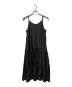 Loungedress（ラウンジドレス）の古着「サテンティアードキャミワンピース」｜ブラック