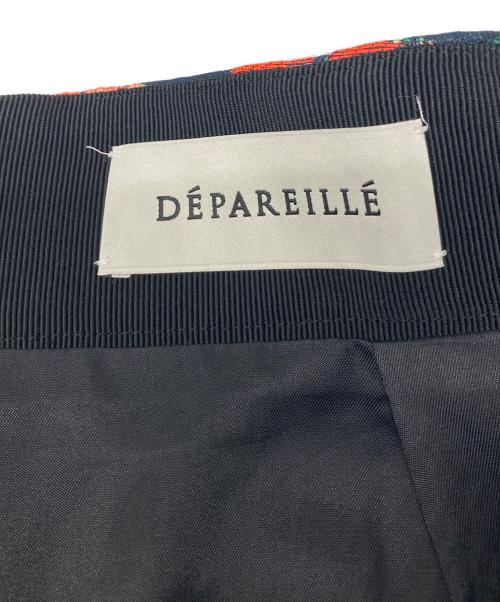 DEPAREILLE（デパリエ）DEPAREILLE (デパリエ) FLOWER JACQUARD SKIRT ブラック サイズ:38の古着・服飾アイテム